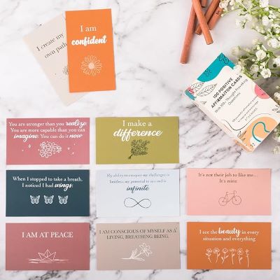 Affirmations cards for stress relief