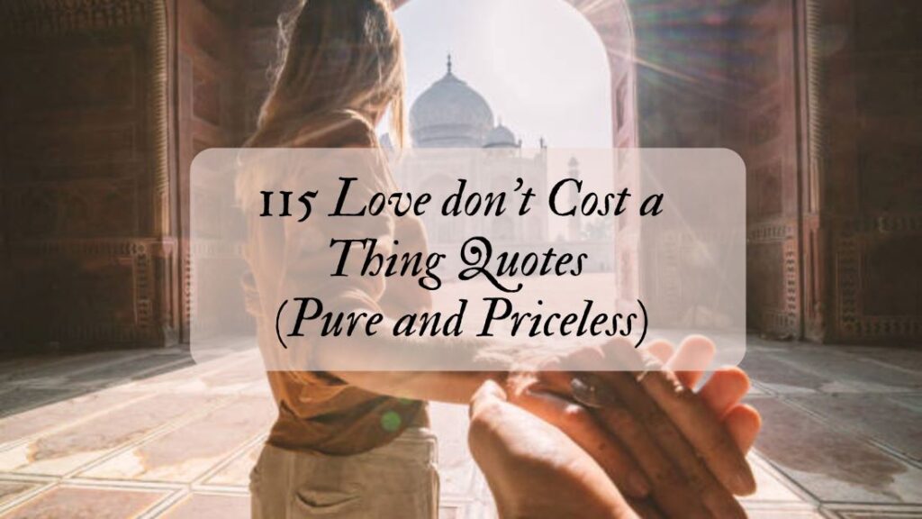 115 Love don't Cost a Thing Quotes