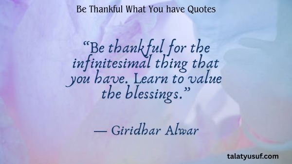 100+ Be Thankful What You have Quotes to Ground You 100+ Be Thankful What You have Quotes