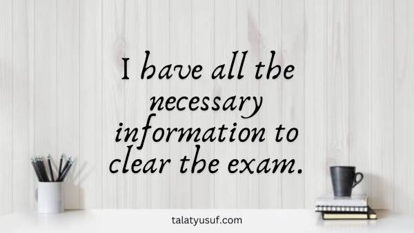 125 Powerful Affirmations for Exam Success (Do Your Best) 125 Powerful Affirmations for Exam Success (Do Your Best)